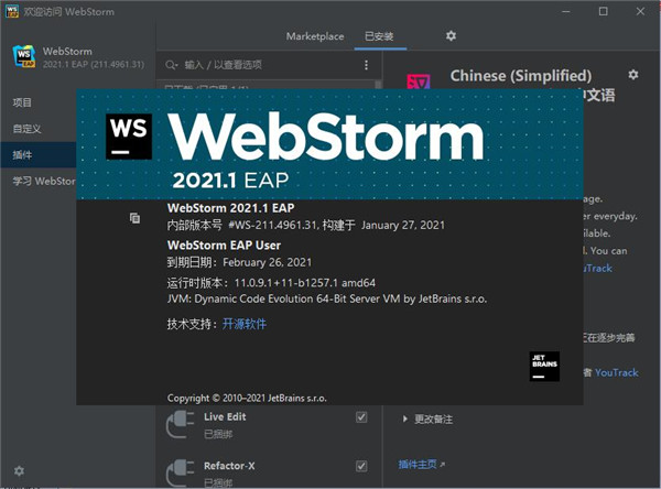 WebStorm 界面截图 1